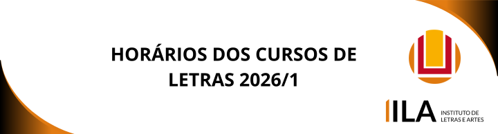 Horários dos cursos de letras 2026/1