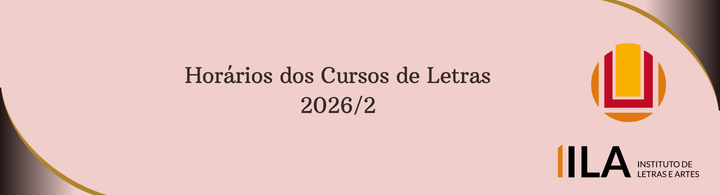 Horários dos Cursos de Letras 2026/2